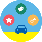 Illutration Circle Car